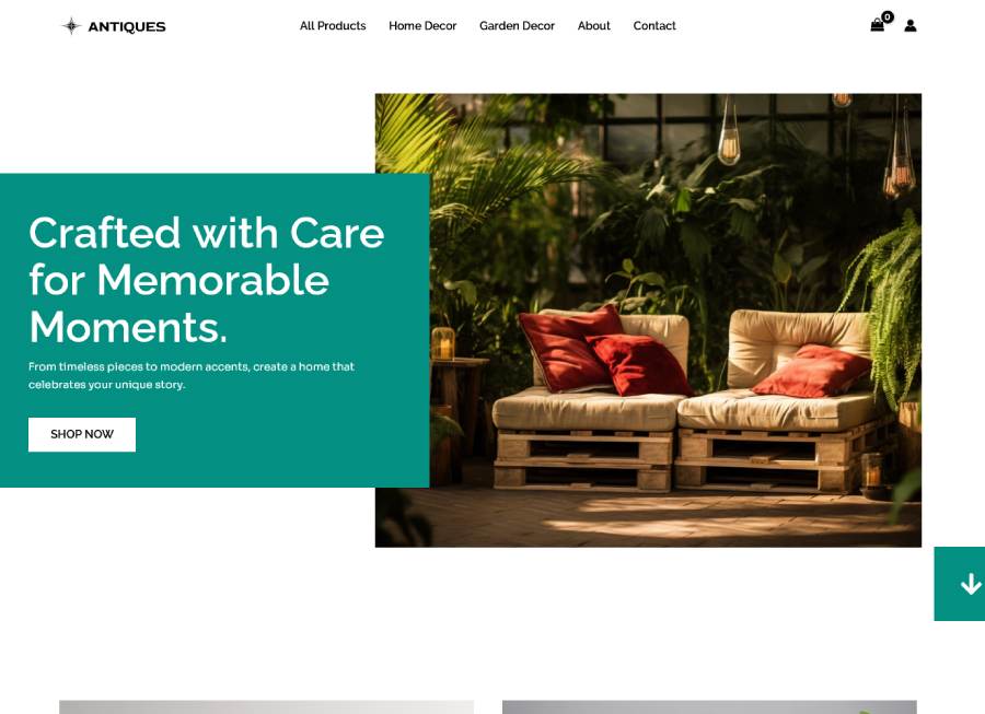 Home Decore theme by Astra